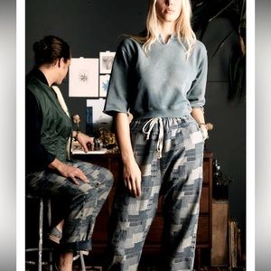 Imogene + willie fethiye pants in blue patchwork